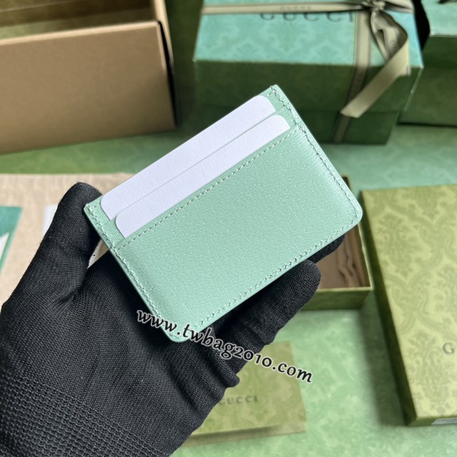 gucci專櫃新款原廠皮卡包 古馳飾手寫體Gucci標識卡片夾 jcp1802